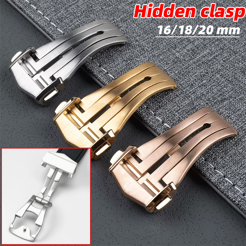 For Omega Deployment Clasp Lea - Butterfly Clasp Deployant ulasan dan harga