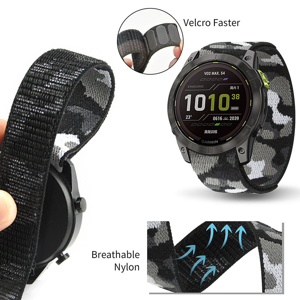 22mm 26mm Nylon QuickFit Strap - Sport Loop Velcro ulasan dan harga