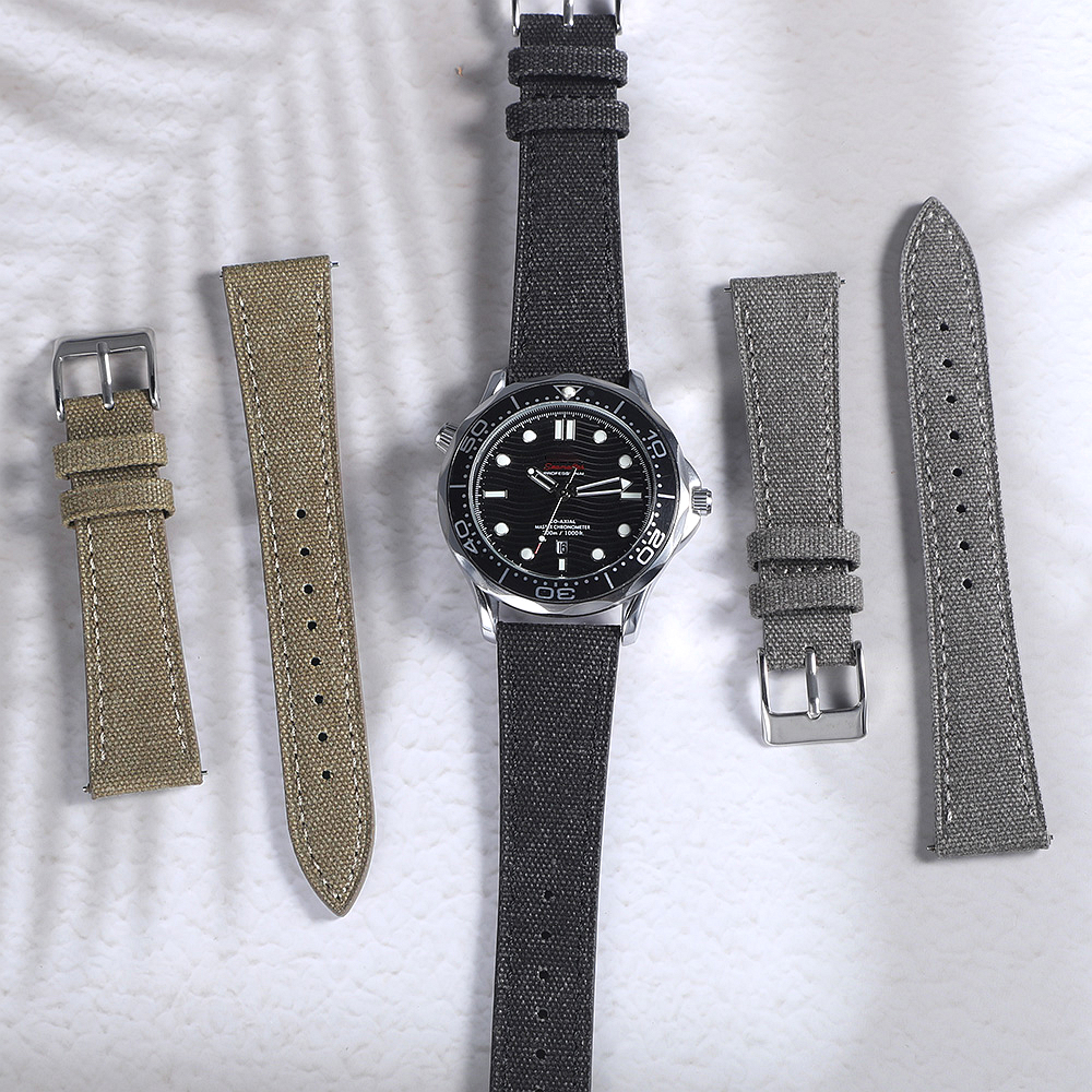 Handcrafted Slim Watch Strap 2 - Canvas Strap Watch ulasan dan harga