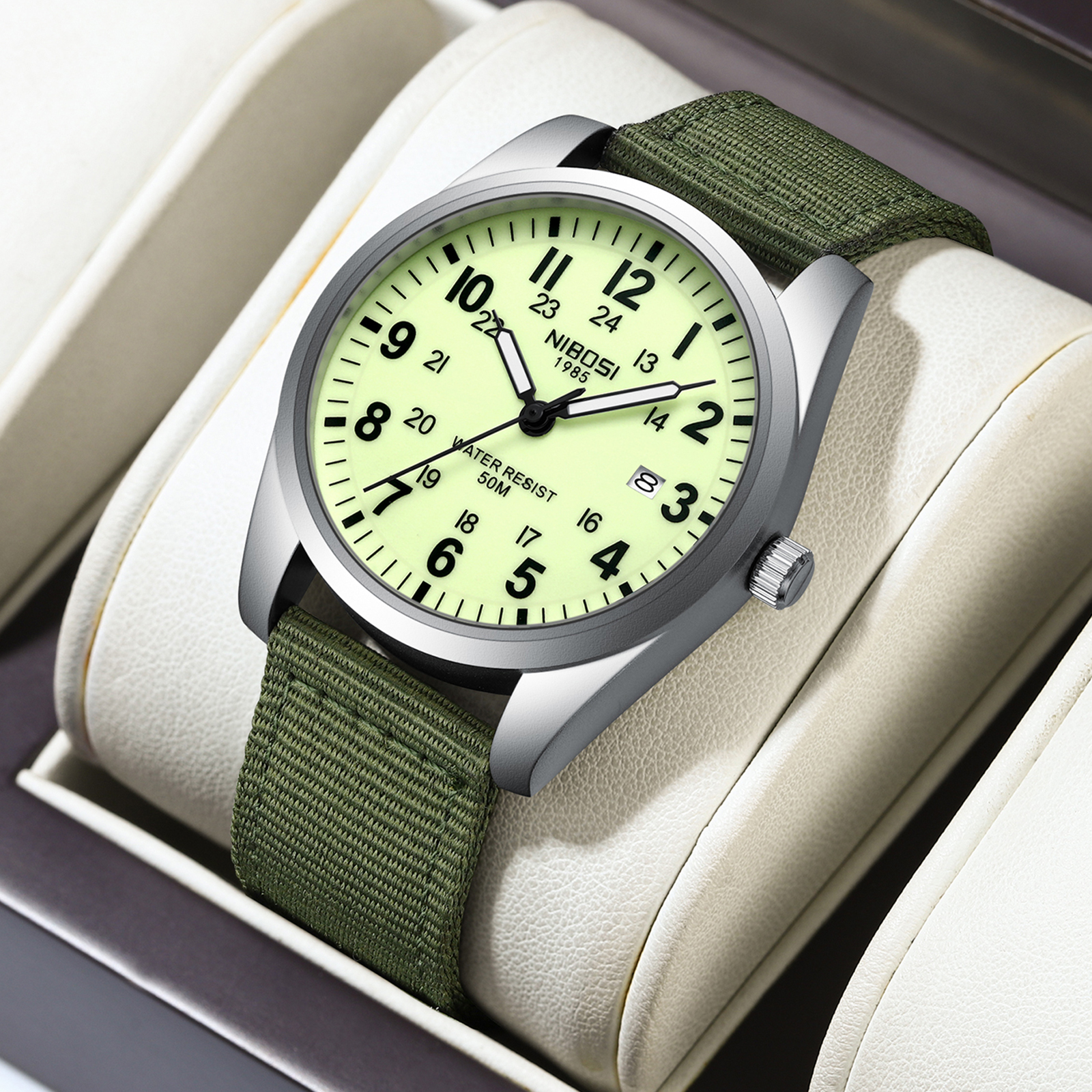 NIBOSI Mens Watches Analog Mil - Tropic Strap Vintage ulasan dan harga
