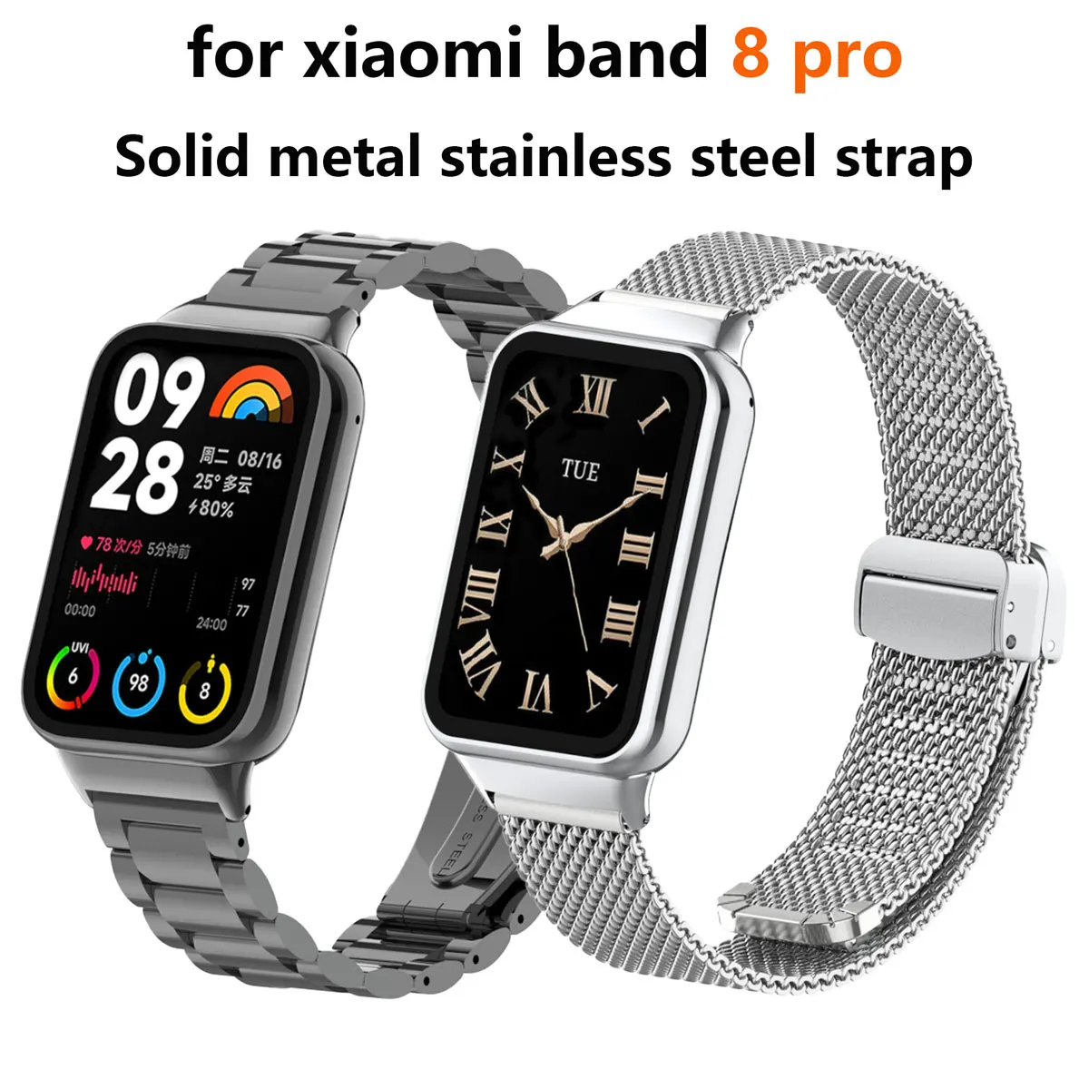 Suitable for Xiaomi band 8pro  - Mesh Strap Metal ulasan dan harga