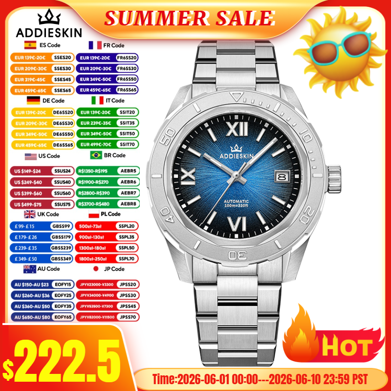 AddiesKin K002 Automatic Mecha - Stainless Bracelet Diver ulasan dan harga