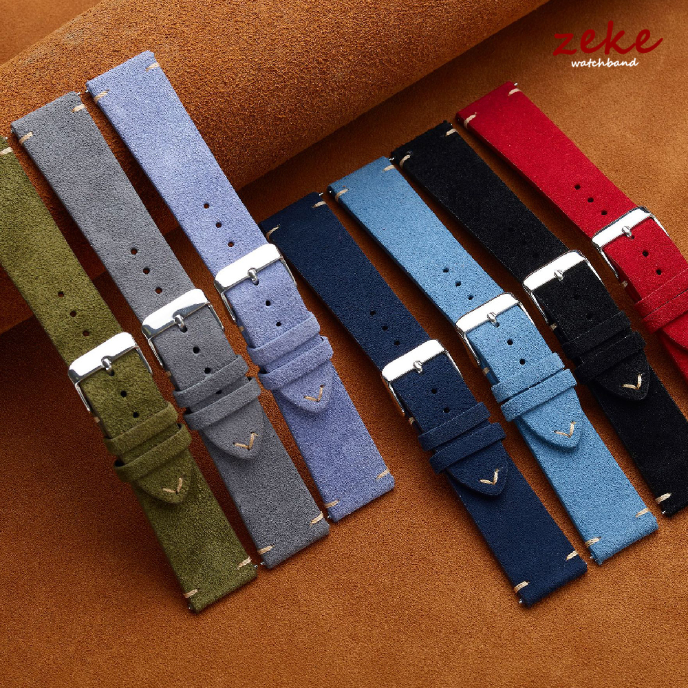 Brown Genuine Leather Watch Ba - Suede Strap Watch ulasan dan harga