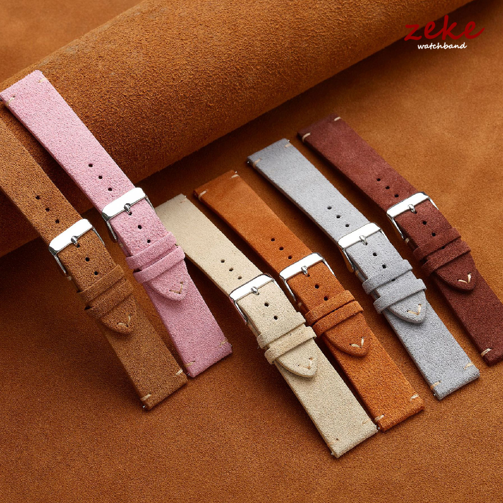 Brown Genuine Leather Watch Ba - Suede Strap Watch ulasan dan harga