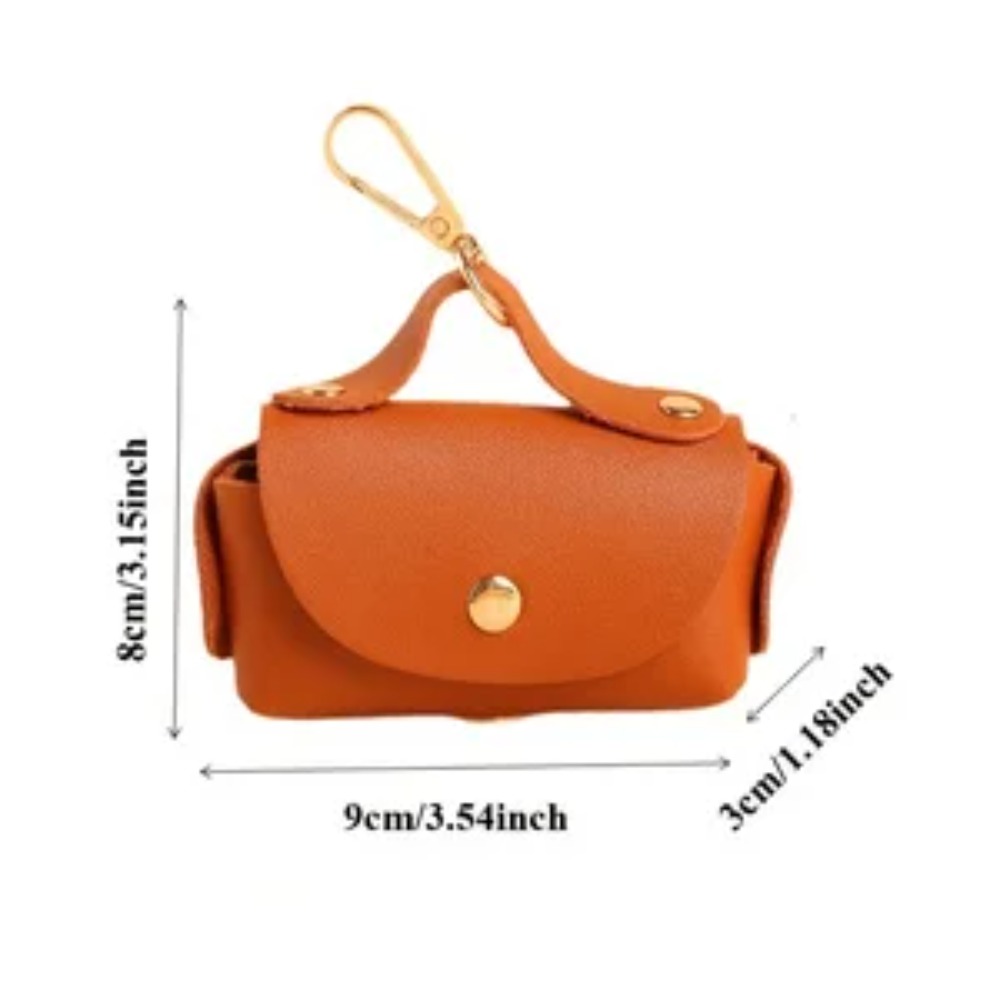 Elegant Leather Dog Poop Bag C - Leather Strap Quick Release ulasan dan harga