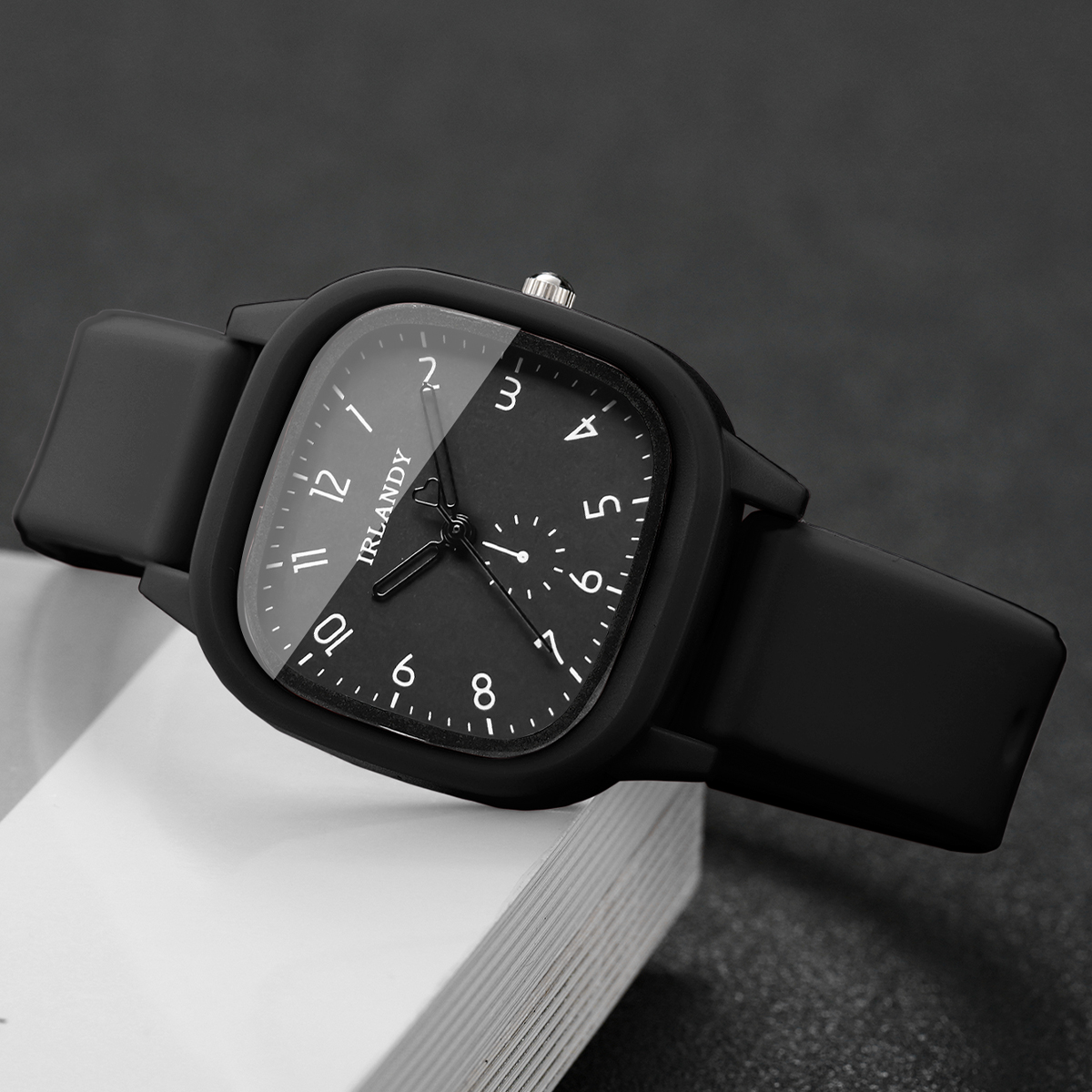 Fashion Square Women Quartz Wa - Silicone Band Women ulasan dan harga