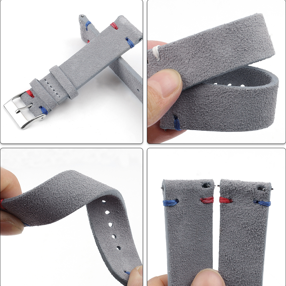 High Quality Vintage Suede Lea - Suede Strap Watch ulasan dan harga
