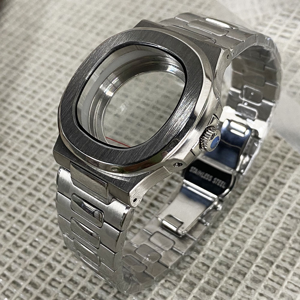 40mm Nautilus Watch Case Mod K - Butterfly Clasp Deployant ulasan dan harga