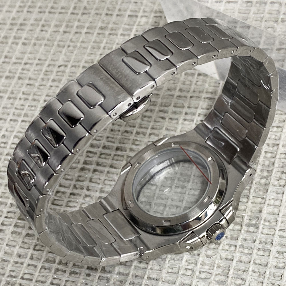40mm Nautilus Watch Case Mod K - Butterfly Clasp Deployant ulasan dan harga