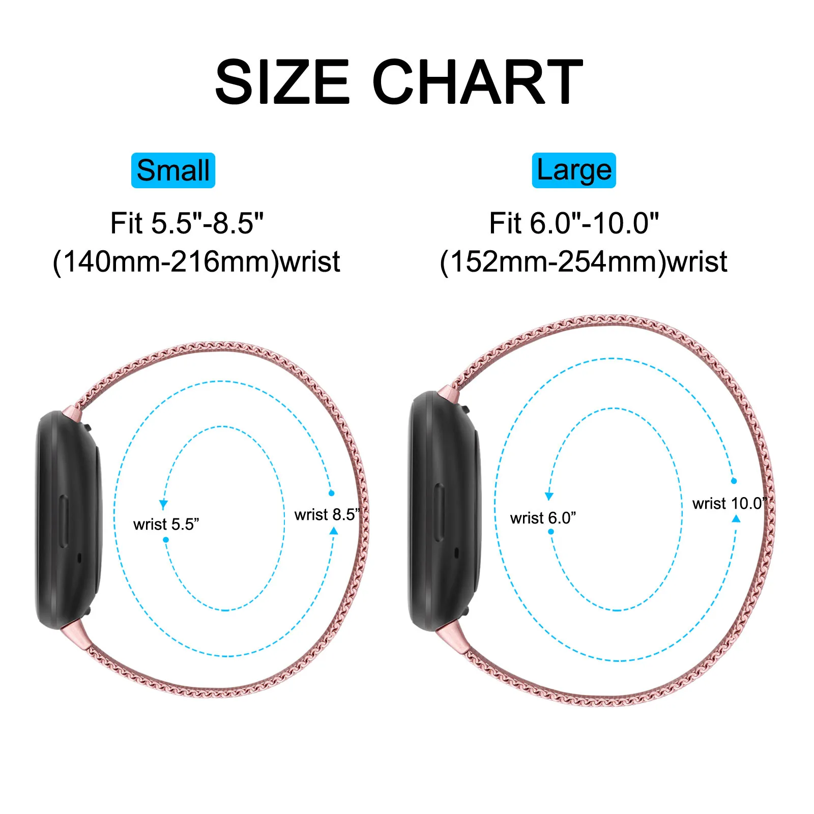 Mental Magnetic Strap for Fitb - Milanese Loop Magnetic ulasan dan harga