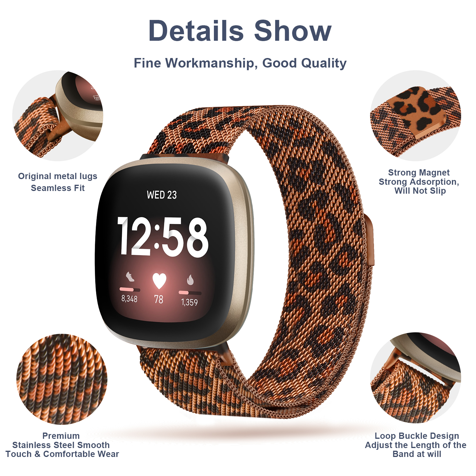 Mental Magnetic Strap for Fitb - Milanese Loop Magnetic ulasan dan harga