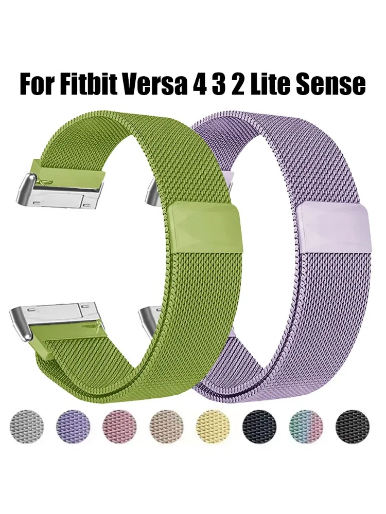 Metal Strap For Fitbit Versa 4 - Milanese Loop Magnetic ulasan dan harga