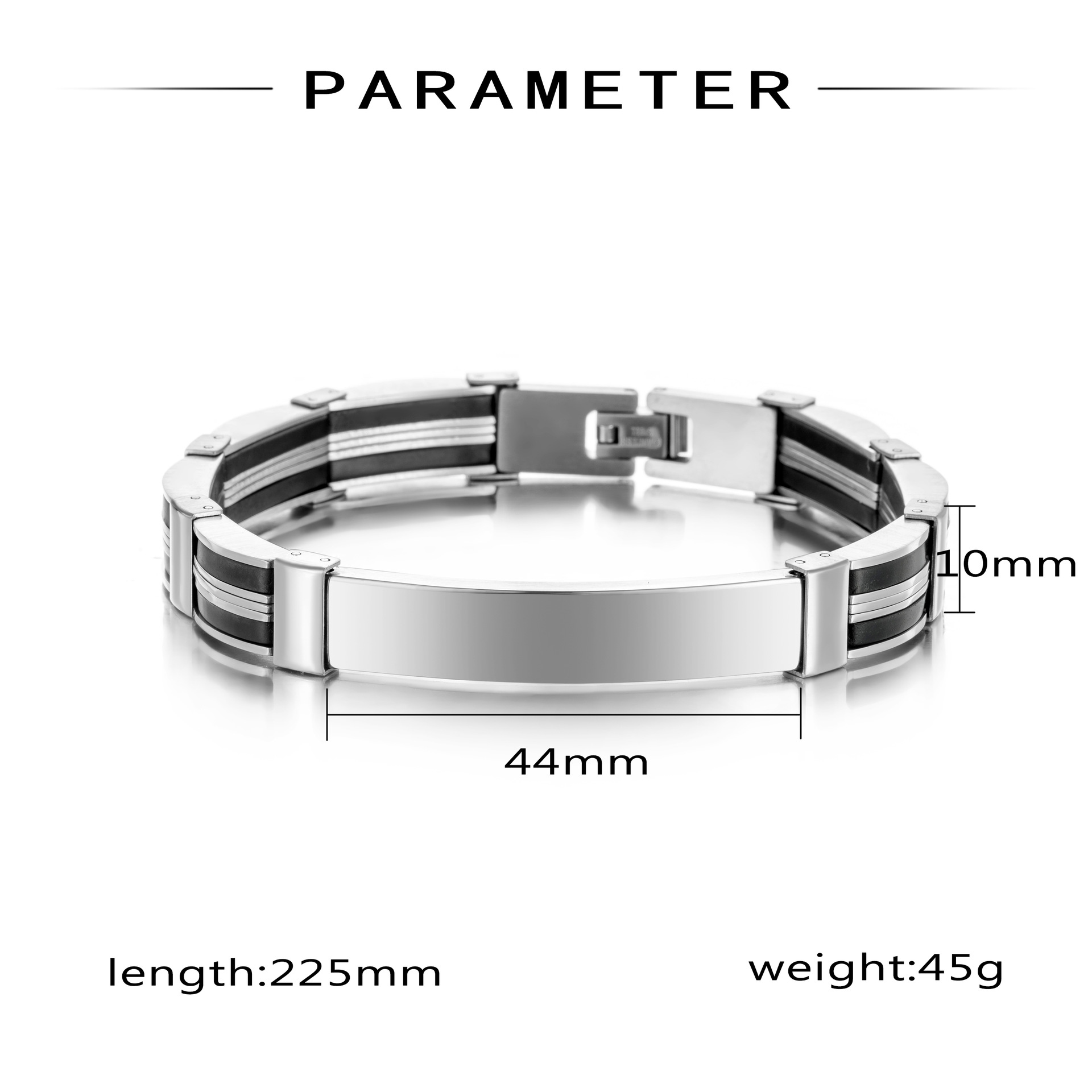 Punk Custom TEXT Name Men Stai - Silicone Band Women ulasan dan harga