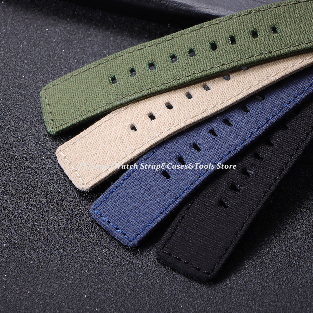 Nylon Watch Strap 20mm 22mm fo - Canvas Strap Watch ulasan dan harga