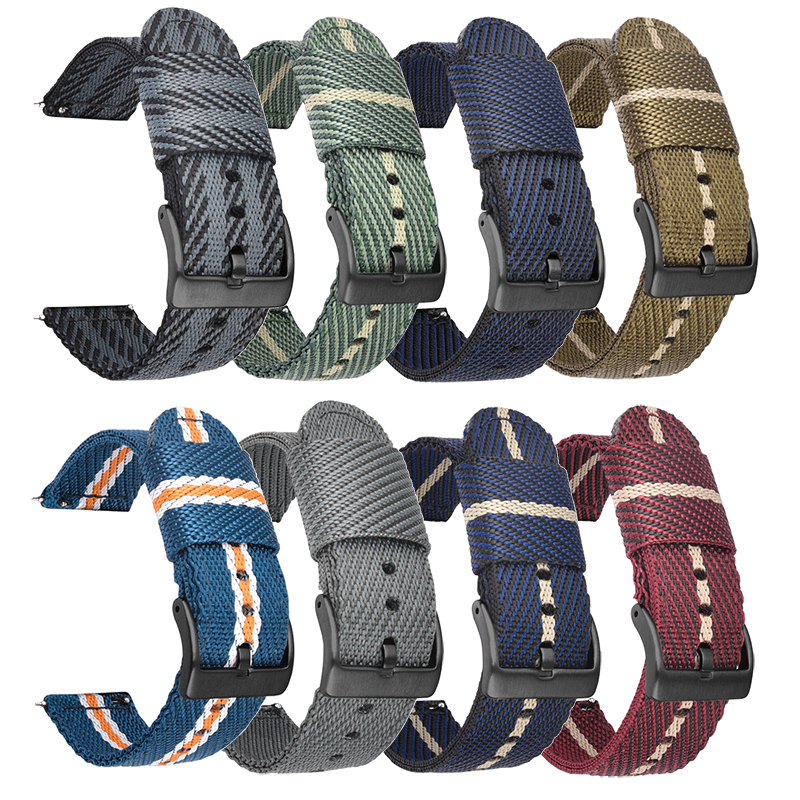 Woven Nylon Strap 18mm 20mm 22 - Nato Strap Nylon ulasan dan harga