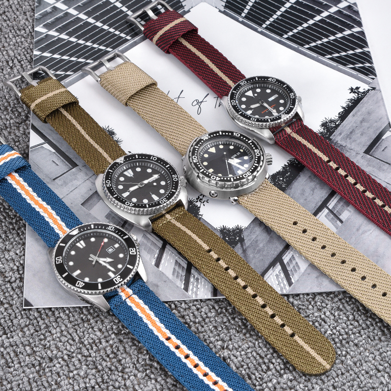 Woven Nylon Strap 18mm 20mm 22 - Nato Strap Nylon ulasan dan harga