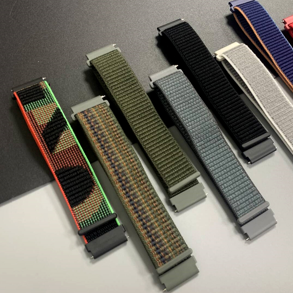 2Pcs 22mm Nylon Sport Strap Fo - Sport Loop Velcro ulasan dan harga