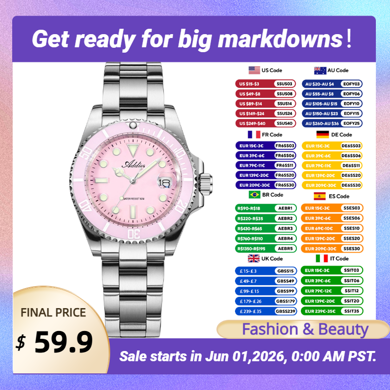 Addies New Women Watches Luxur - Butterfly Clasp Deployant ulasan dan harga