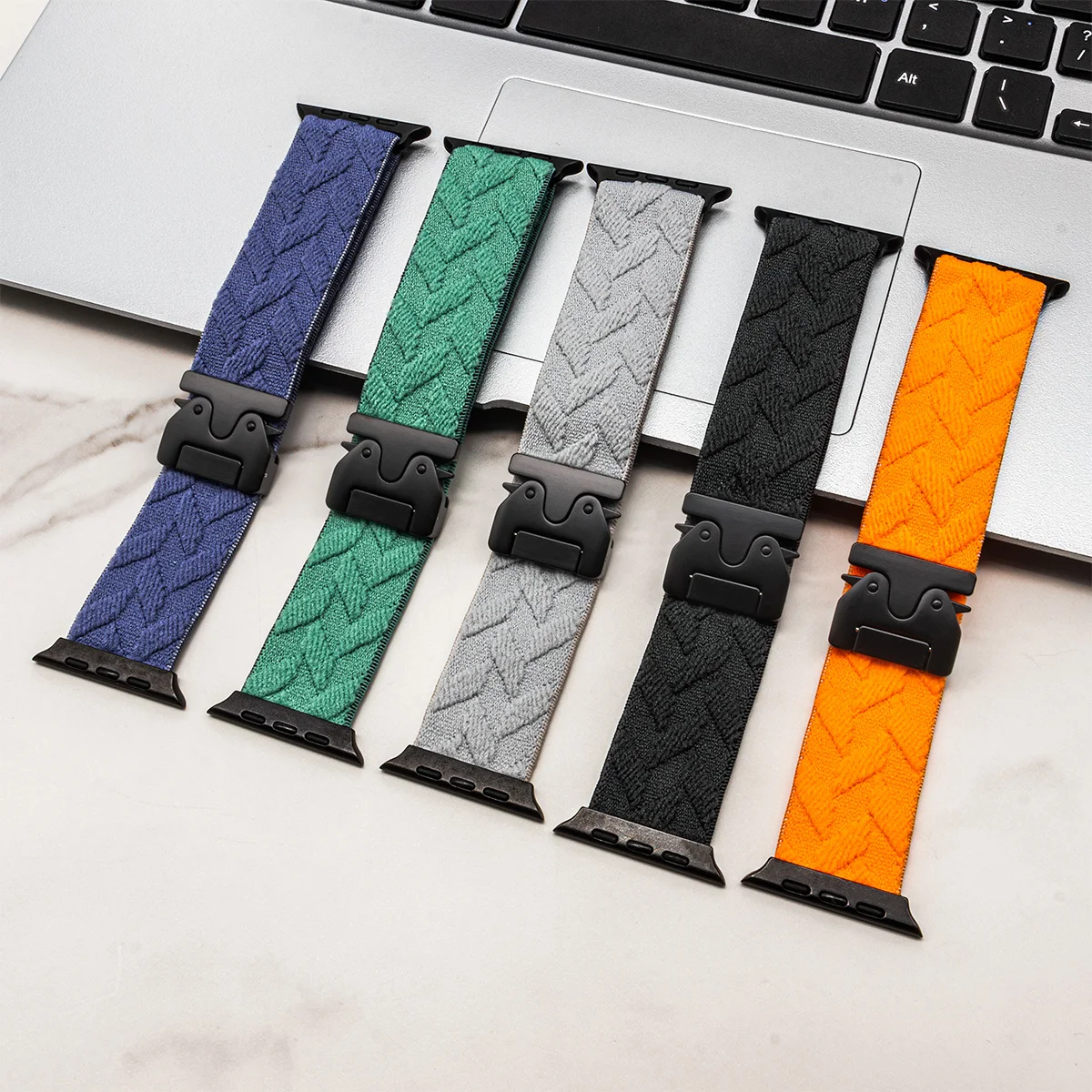 nylon strap for iwatch 10 9 8  - Parachute Strap Elastic ulasan dan harga