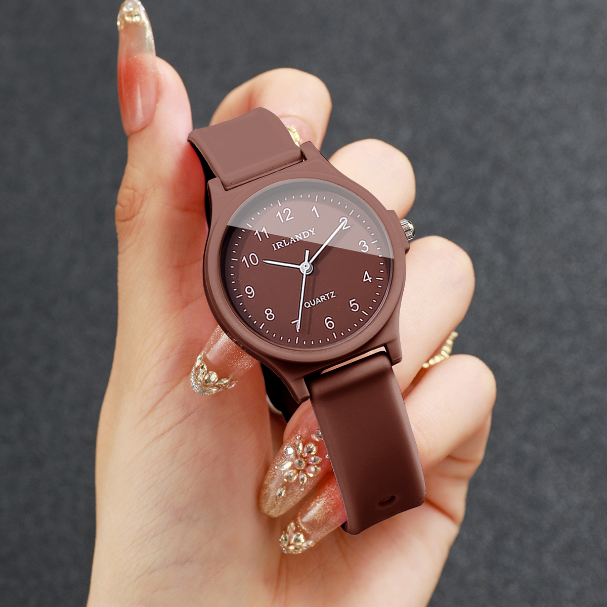 2PCS Fashion Arabic Dial Women - Silicone Band Women ulasan dan harga