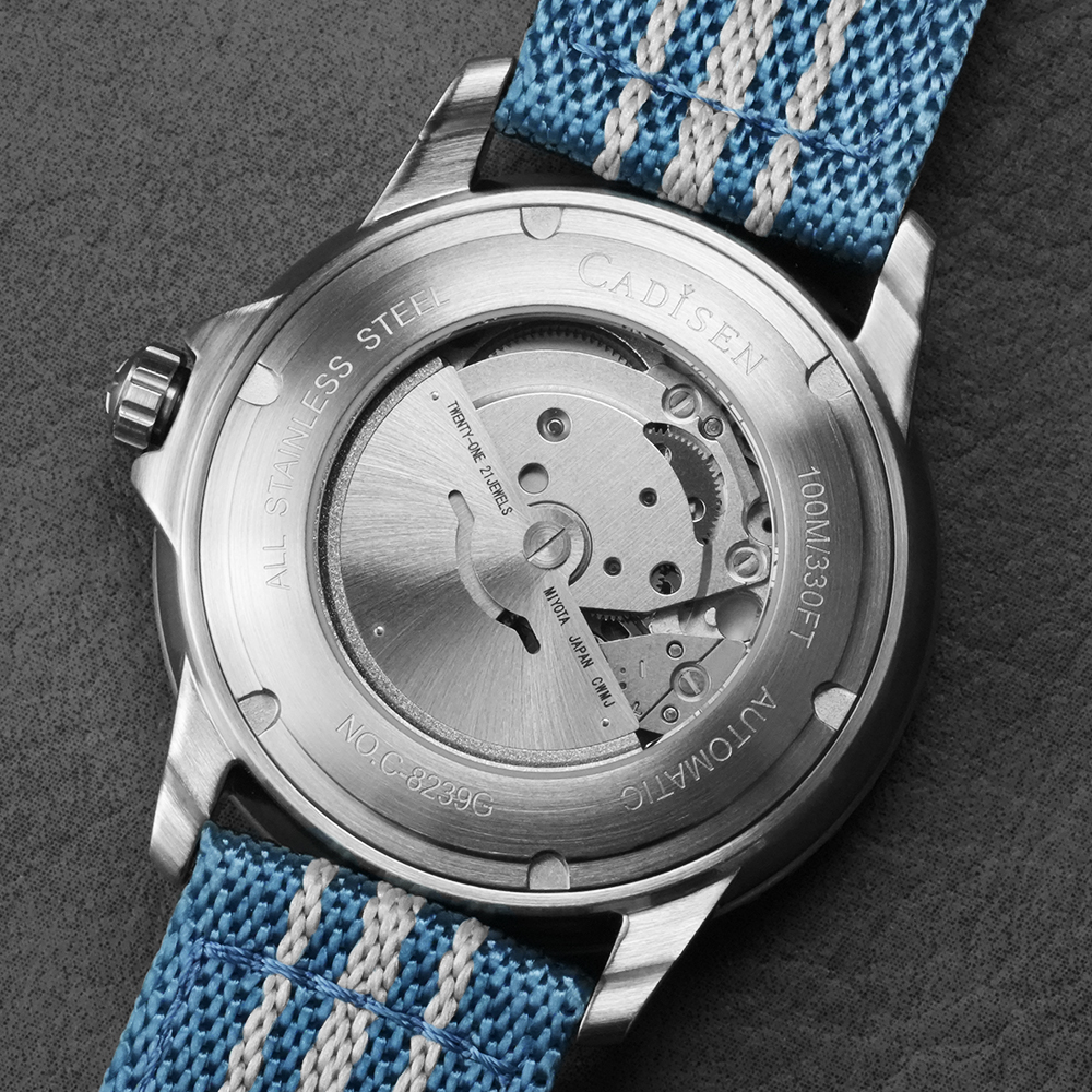 CADISEN Deep Explorer MIYOTA 8 - Canvas Strap Watch ulasan dan harga