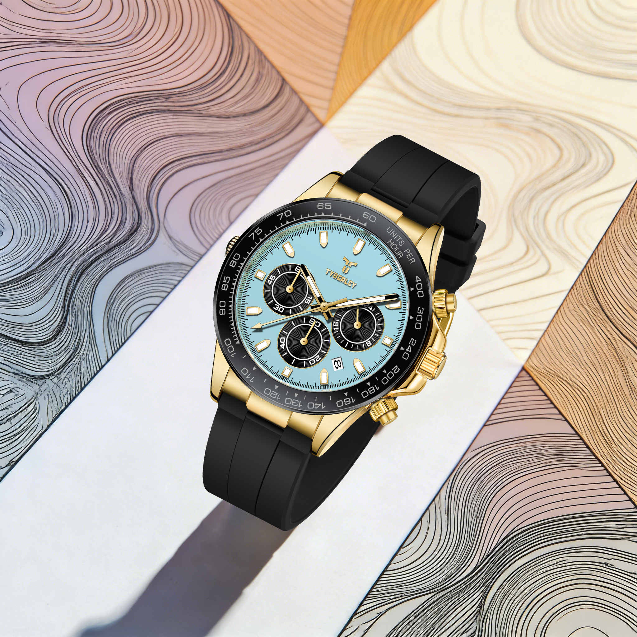 TYBERLEY Sophisticated Eleganc - Rubber Strap Diver ulasan dan harga