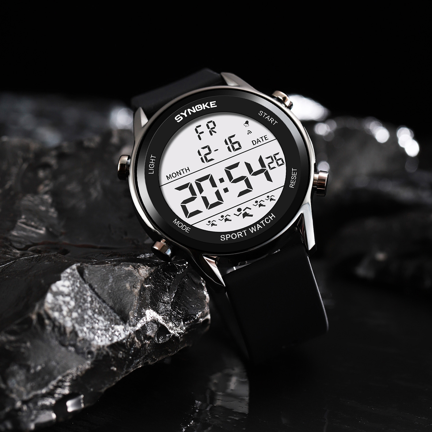 Digital Watches For Men Waterp - Rubber Strap Diver ulasan dan harga