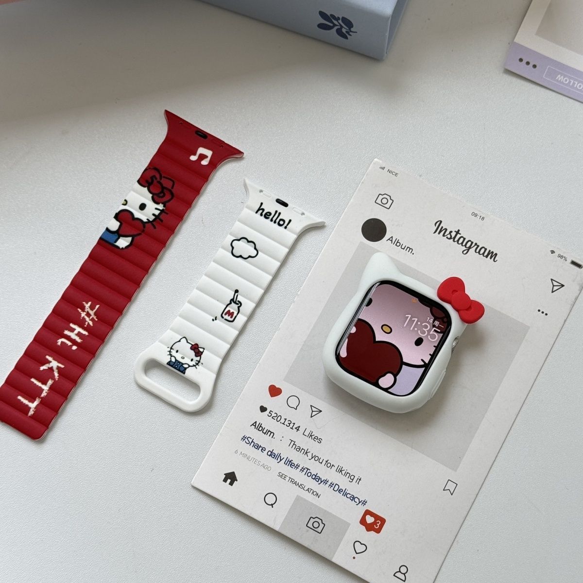 Anime Sanrio Hello Kitty Kurom - Silicone Band Women ulasan dan harga