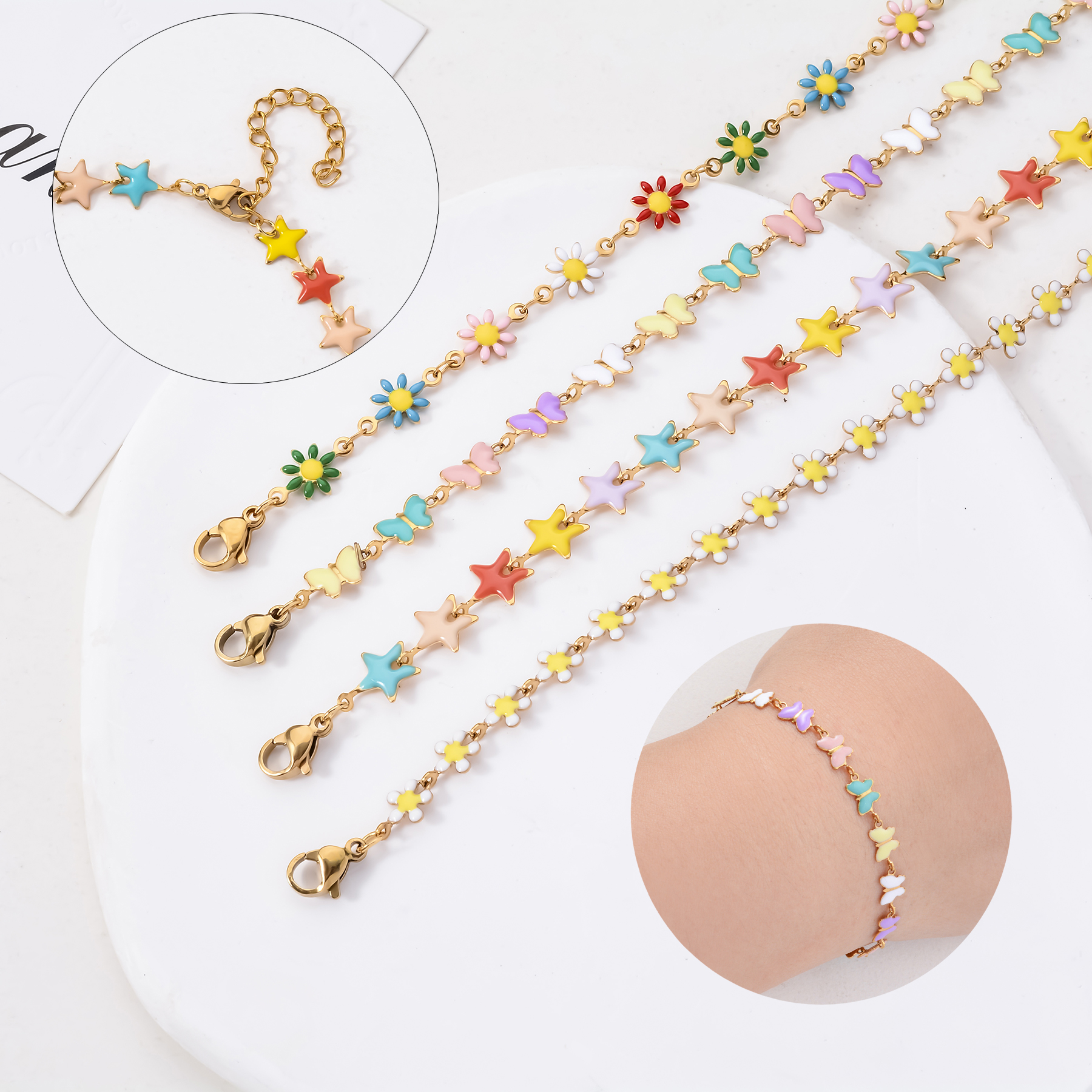 1Pcs Stainless Steel For Women - Butterfly Clasp Deployant ulasan dan harga