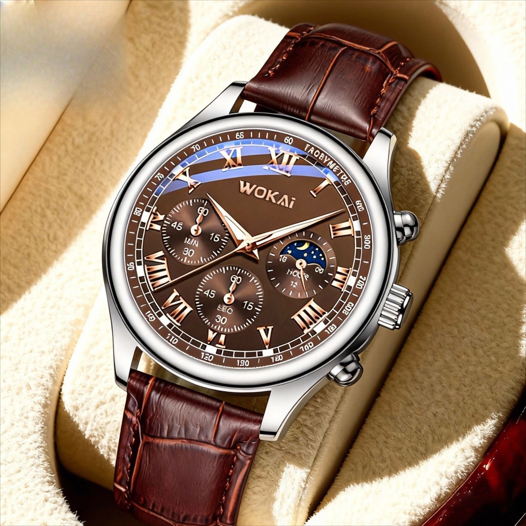Luxury Men Business Watches Fa - Leather Watch Band Men ulasan dan harga