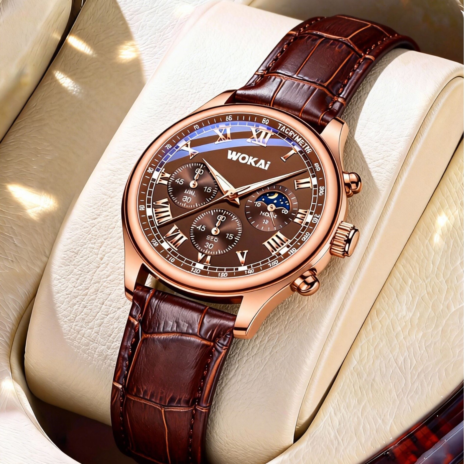 Luxury Men Business Watches Fa - Leather Watch Band Men ulasan dan harga