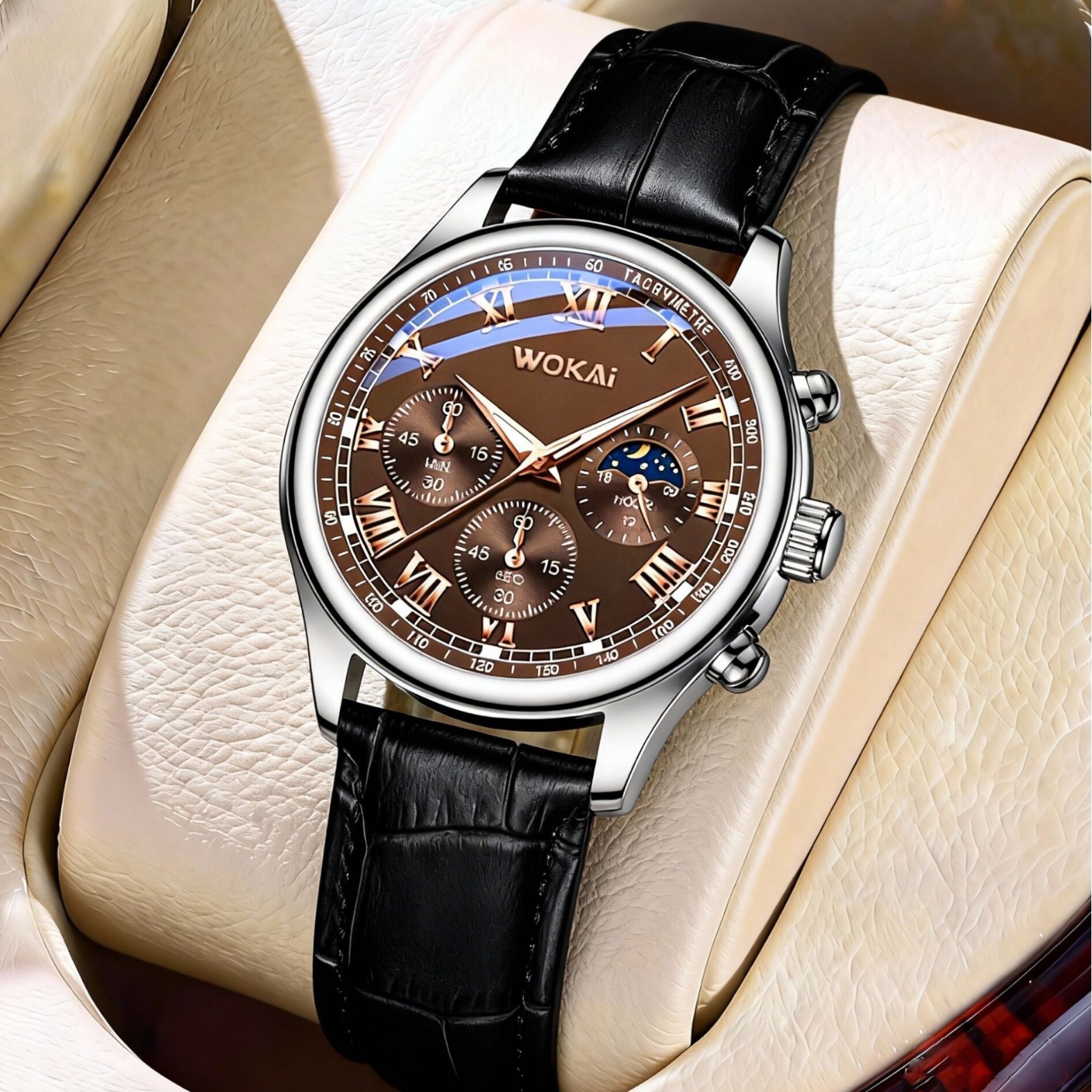 Luxury Men Business Watches Fa - Leather Watch Band Men ulasan dan harga