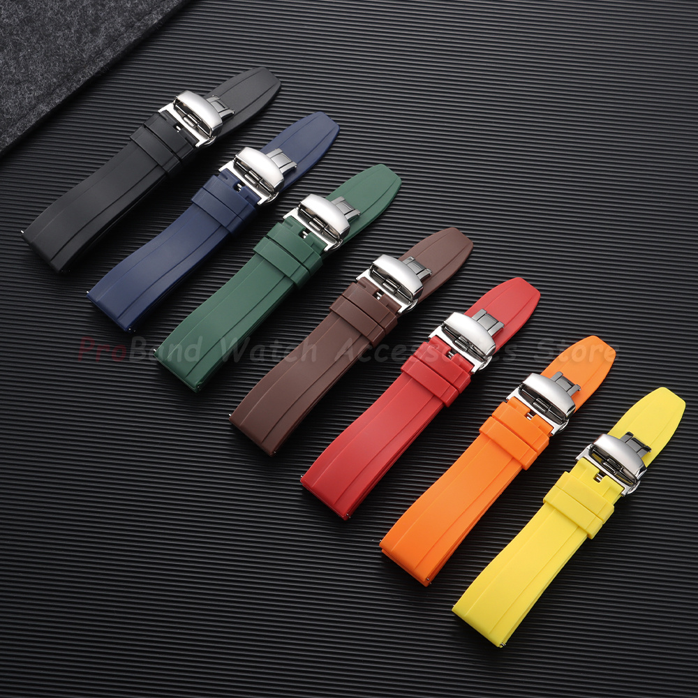 Silicone Straps 18mm 20mm 22mm - Leather Strap Quick Release ulasan dan harga