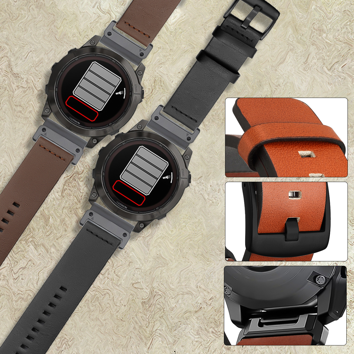 26mm 22mm Quick Fit Strap For  - Leather Strap Quick Release ulasan dan harga