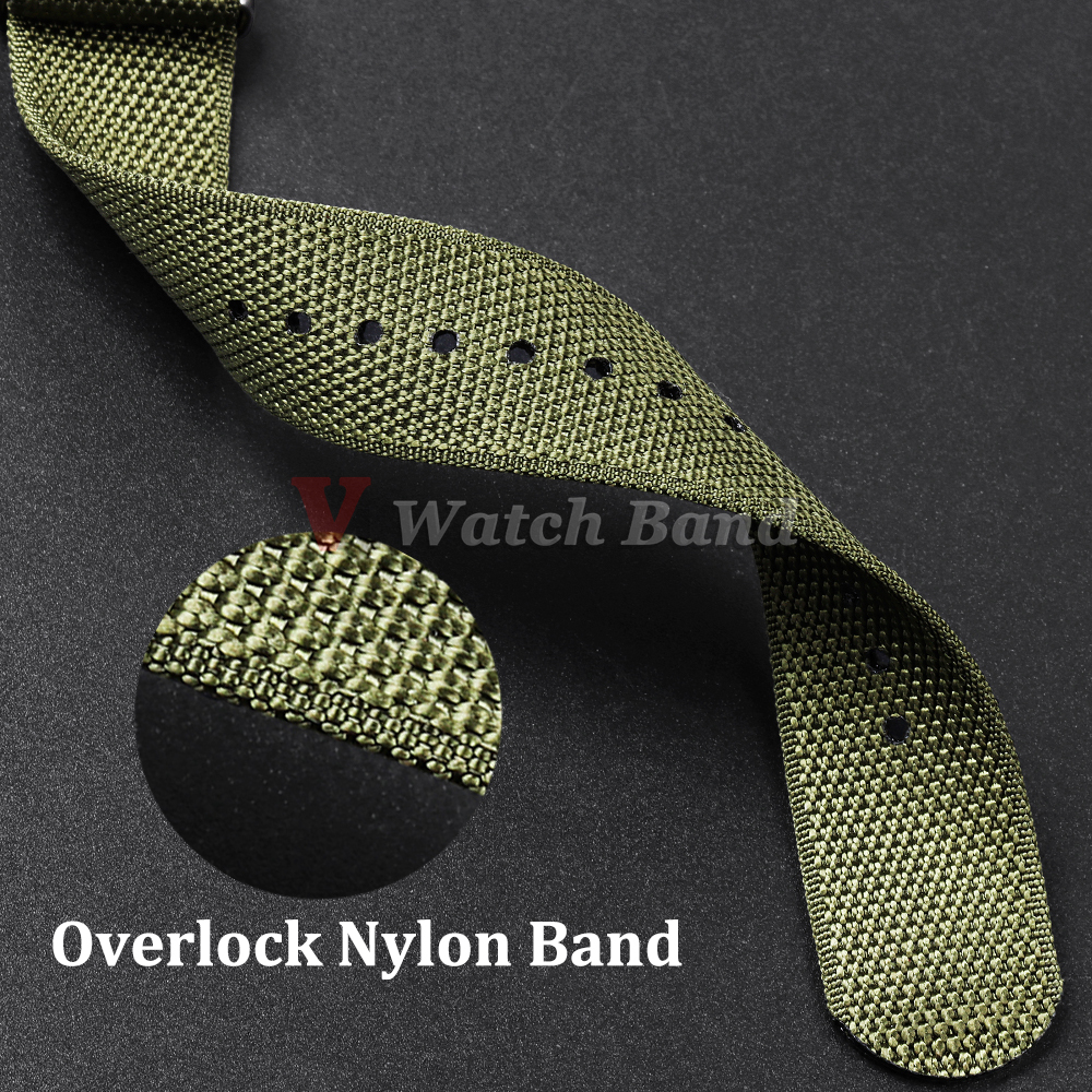 Dense Nylon Strap 20mm 22mm Wo - Perlon Strap Woven ulasan dan harga